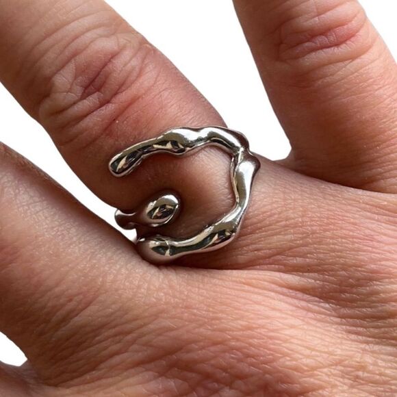 The Fascinating Ring adjustable in 925 silver - Picture 1 of 8